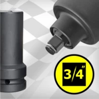 3/4" Négylapú belső négyszög-Hosszú