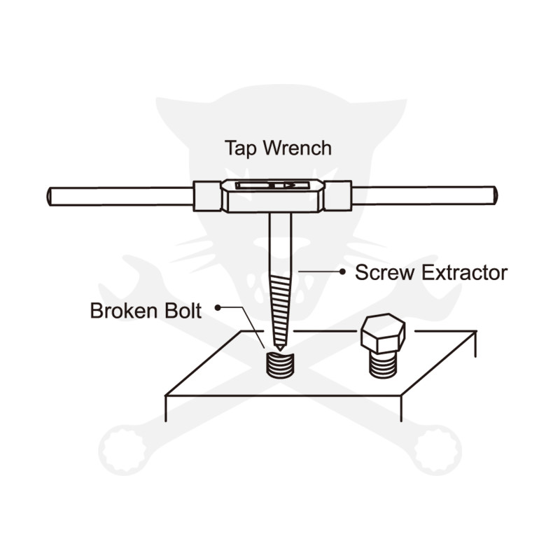 Csavarkiszedő - törtcsavar kihajtó készlet 5 db-os KingTony