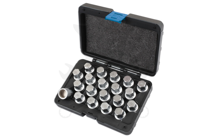 Kerékőr kulcs készlet VW / PORSCHE gyári kerékőrökhöz 20 db-os