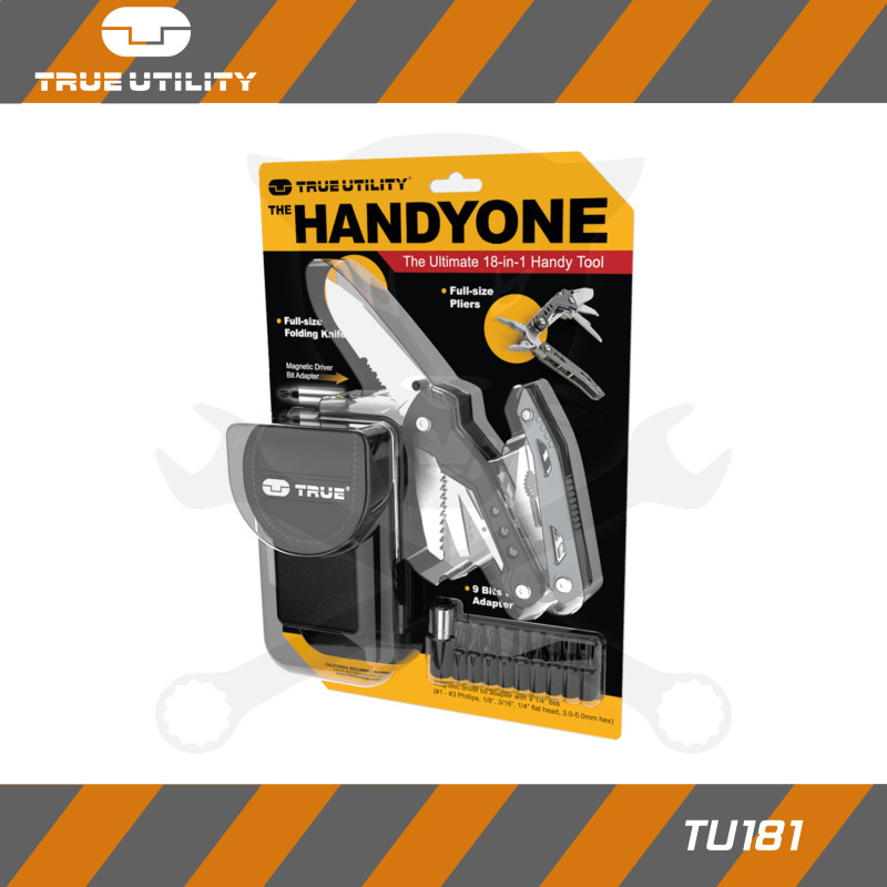 Multifunkciós szerszám, HANDYONE 18in1 - Fekete-Ezüst - True