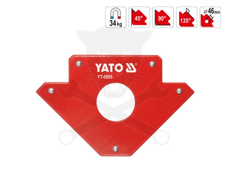 Mágneses szögbeállító 34 kg 122x190x25 mm