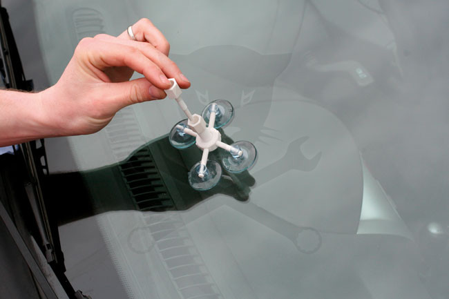 Szélvédő javító készlet kavicsfelverődéshez Laser