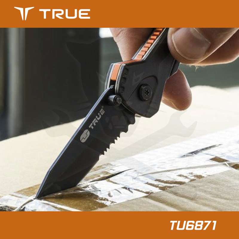 Vágókés, összecsukható Trueblade - Fekete - True
