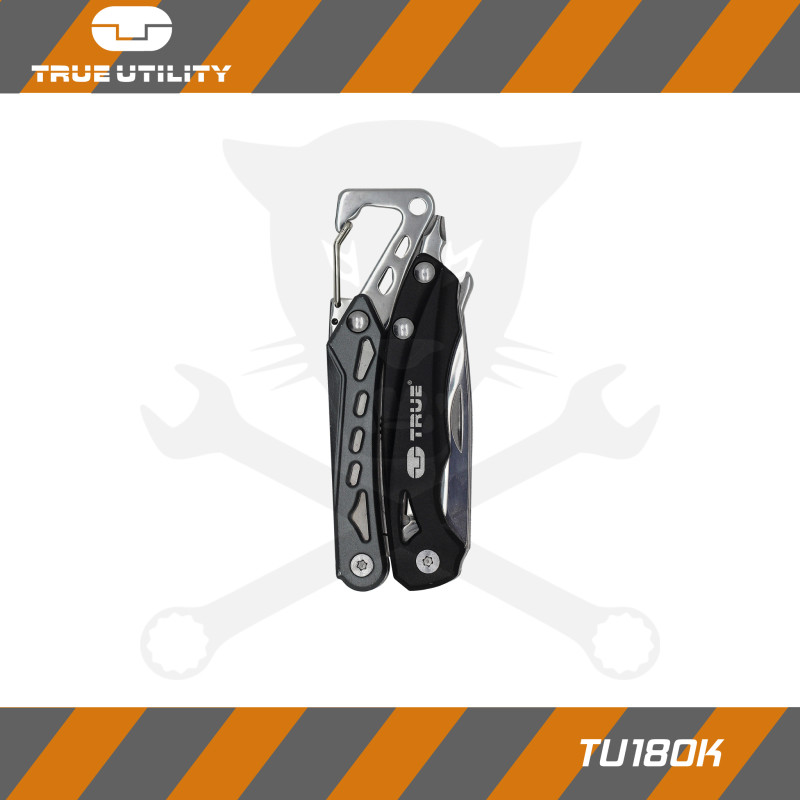 Multifunkciós szerszám, SEVEN 9in1 - Fekete-Ezüst - True