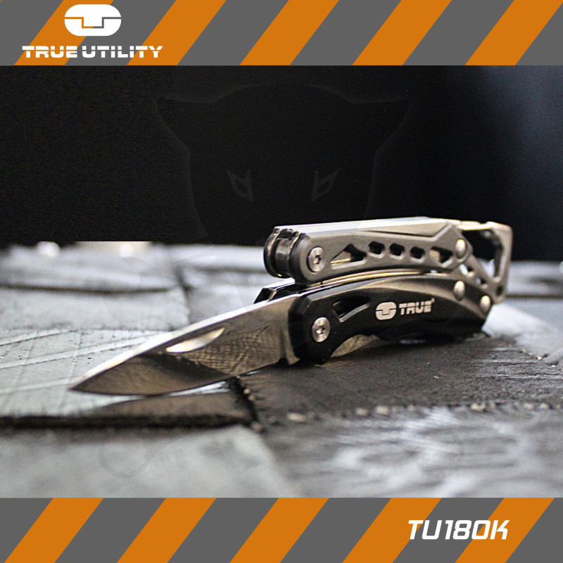 Multifunkciós szerszám, SEVEN 9in1 - Fekete-Ezüst - True