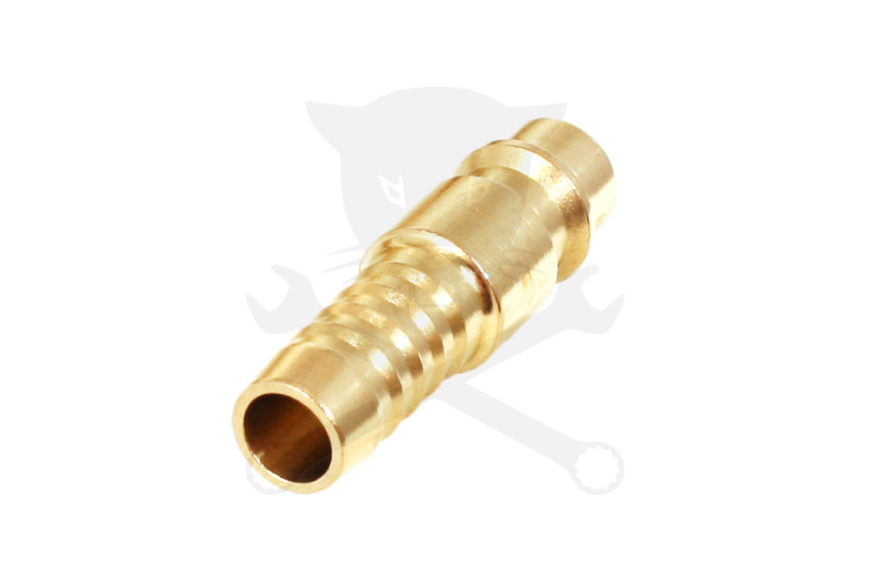 Levegős csatlakozó - gyorscsatlakozó apa - RÉZ - tömlővég 10 mm -OLASZ