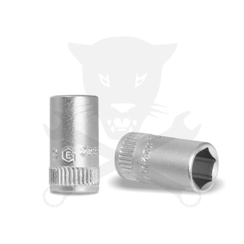 Dugókulcs - crowafej 1/4" 6 lap normál 10 mm Genius