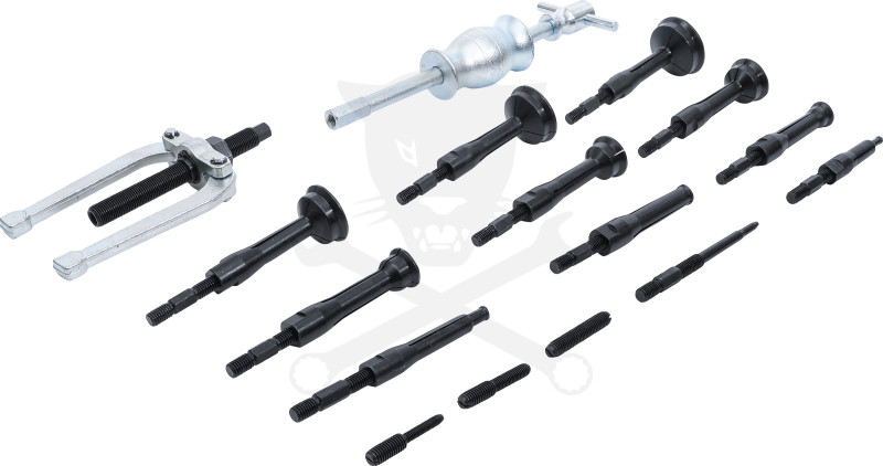 Csapágylehúzó készlet csúszókalapáccsal, belső 8-58 mm Kraftmann