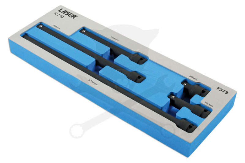 Toldószár készlet, gépi 1/2" 5 db-os 50-75-150-250-375 mm - Tálcás