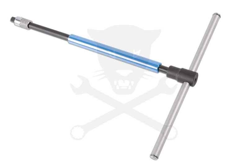 T-kulcs 1/4"-es bitbefogó és 1/4"-es dugófej 2:1-ben fix hajtószár