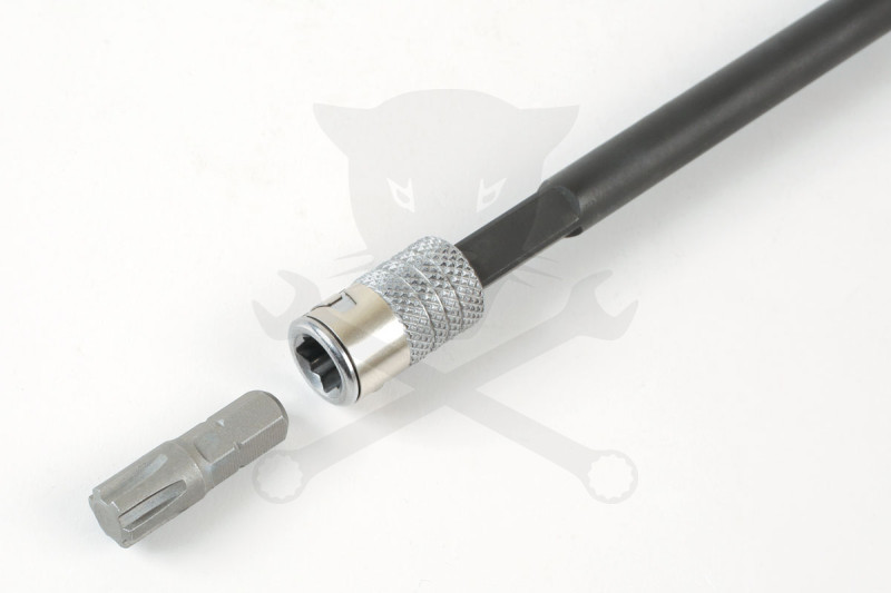 T-kulcs 1/4"-es bitbefogó és 1/4"-es dugófej 2:1-ben fix hajtószár