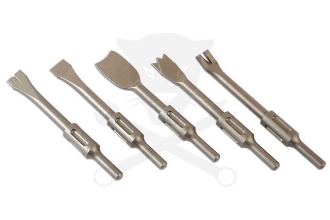 Vibro kalapácshoz véső készlet elfordulásmentes 5 db-os