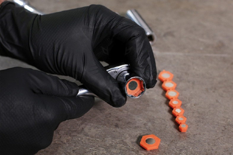 Dugókulcs belsejébe tehető mágnes betét készlet 8-19 mm 11 db-os készlet