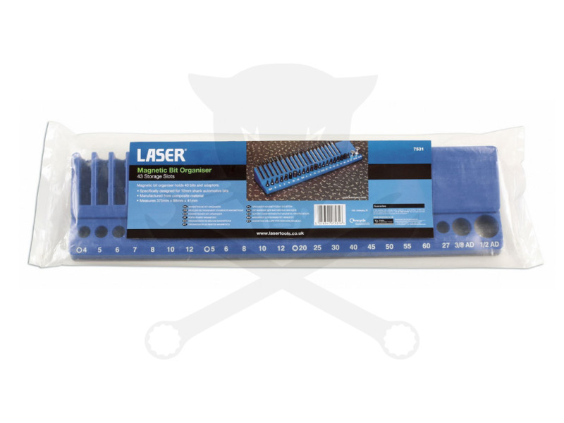 Mágneses tartó-rendező 43 db-os - 10 mm-es rövid és hosszú bitekhez