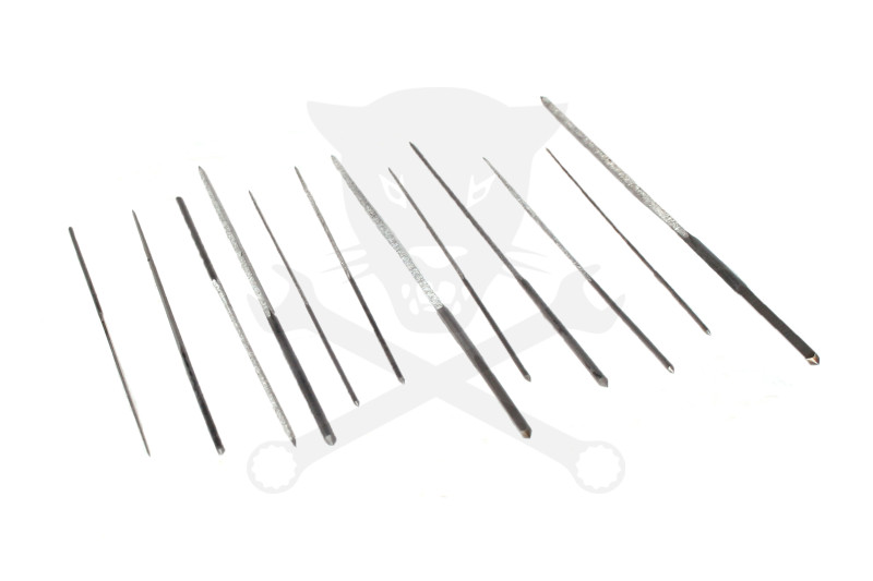 Fúvóka dörzsár készlet 12 részes 0,6 - 1,9 mm - TURNUS 245-004