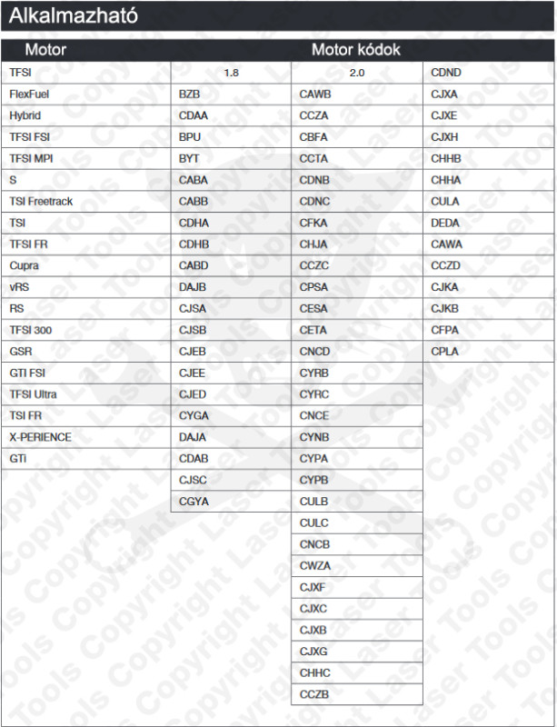 Főtengely vibrációs csillapító tárcsa megtartó VAG-1.8/2.0 TFSi/TSI