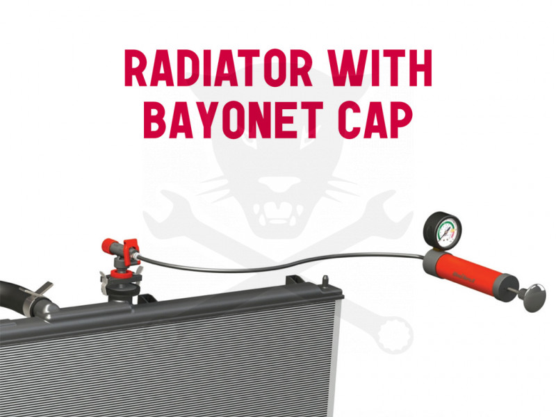 Hűtőrendszer-nyomásvizsgáló készlet - Univ. luffancs készlet