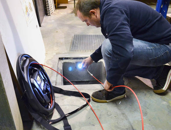 Videoszkóp - inspekciós kamera 28 mm-es IP68 10 m-es csővizsgáló készlet