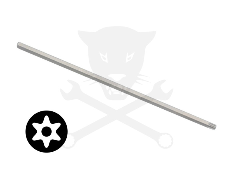 Bit torx 1/4" T09*200 mm hatágú lyukas