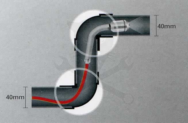Videoszkóp - inspekciós kamera 28 mm-es IP68 30 m-es csővizsgáló készlet