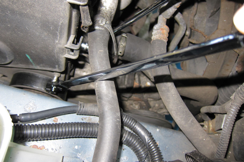 Racsnis hajtószár extra hosszú flexibilis fejjel 1/4" bit+1/4" dugófej