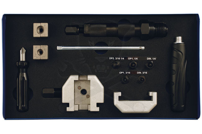 Fékcsőperemező készlet járművön is használható 4,75 + 1/4" Profi