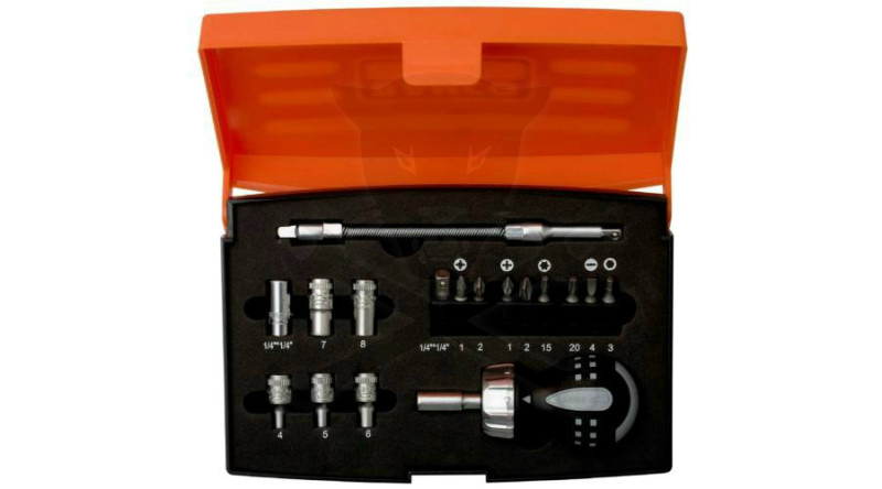 Racsnis marokcsavarhúzó-Bit készlet 22 db-os 1/4"- BAHCO