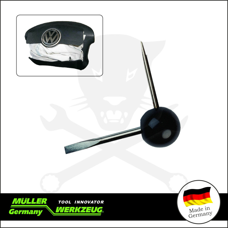 Légzsák kiszerelő szerszám 90°-ban hajlított 2 x lapos végű VAG