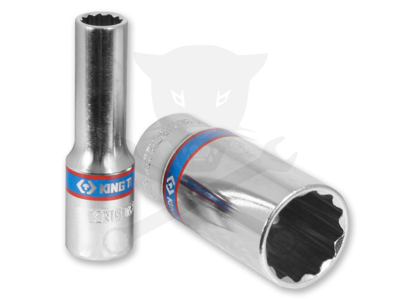 Dugókulcs - crowafej 3/8" 12 lap hosszú 22 mm KingTony