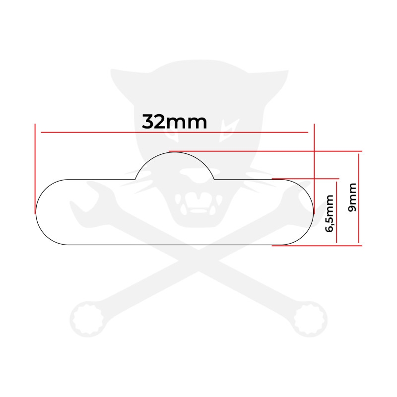 Eurofül lyukasztó 32 mm