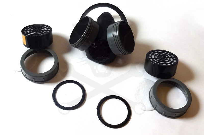 Szűrő álarc - dupla cserélhető szűrővel