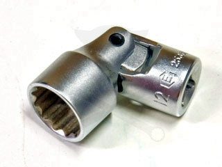 Dugókulcs - crowafej 1/4" 12 szög csuklós 9 mm Genius