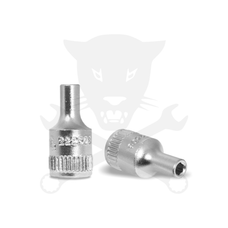 Dugókulcs - crowafej 1/4" 6 lap normál 4,5 mm Genius