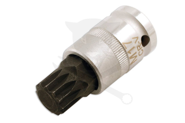 Rátűzőkulcs - crowa+bit 1/2" XZN - Spline M17 - Laser