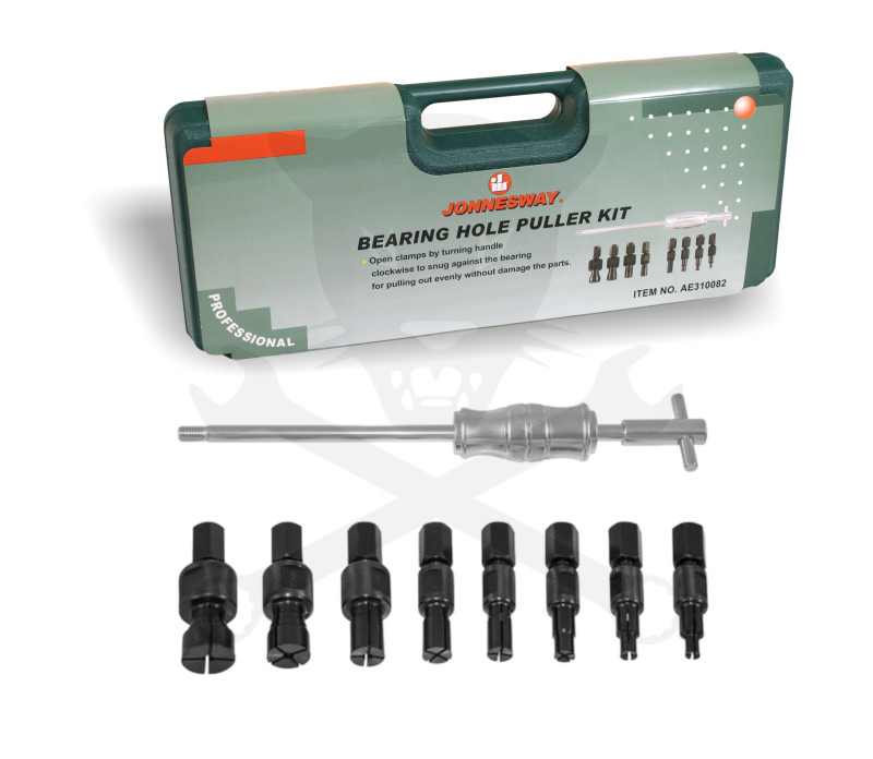Csapágylehúzó készlet csúszókalapáccsal, belső 8-30 mm Jonnesway