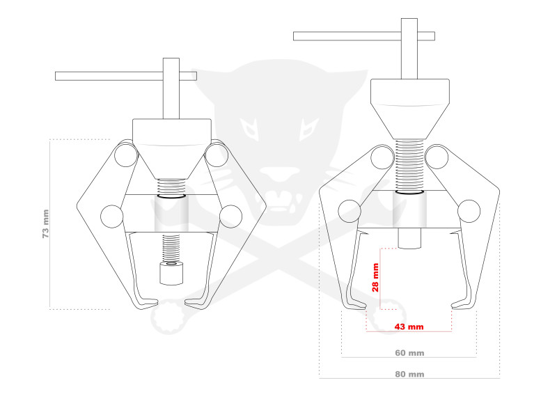 Akkusaru + ablaktörlőkar + kiscsapágy lehúzó 3:1-ben