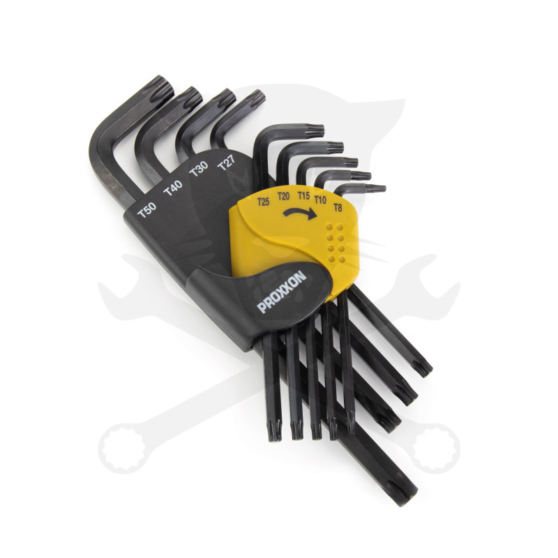 Torxkulcs "L" alakú készlet 09 db-os T8-T50 Proxxon