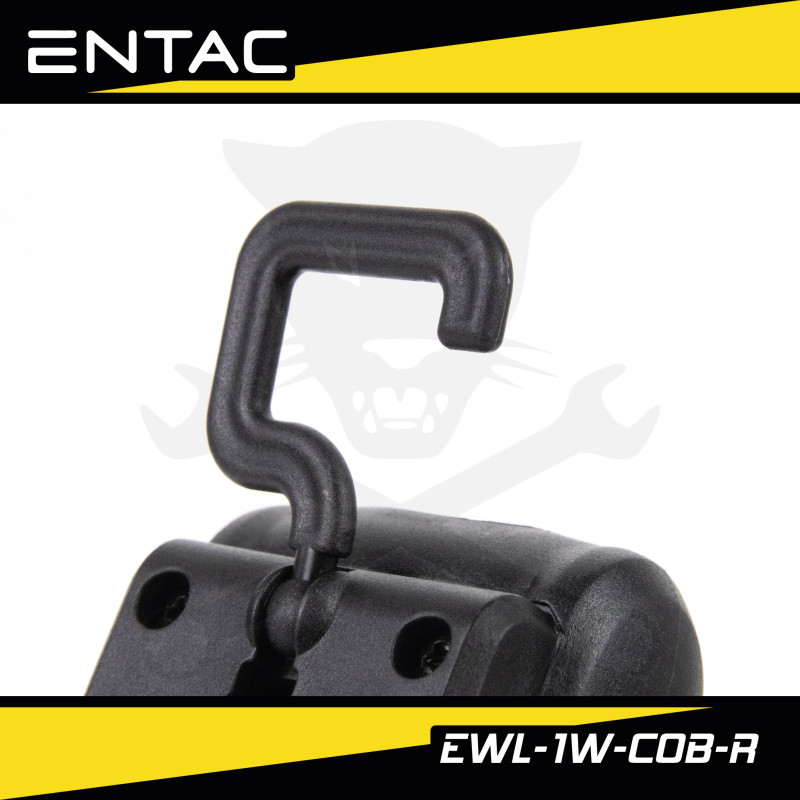 Szerelőlámpa (zseb) LED 3W XPE + 1W COB mágneses,USB, akkus - Entac (EWL-1W-COB)