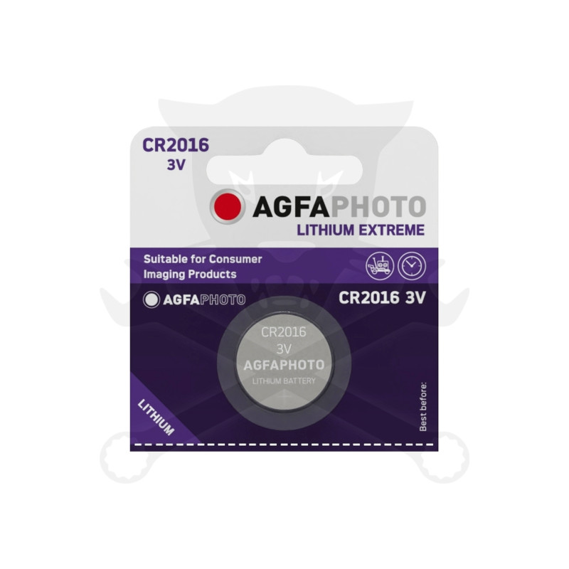 Elem 3V - CR2016 gombelem - Li AgfaPhoto (AGFA-CR2016-Li)