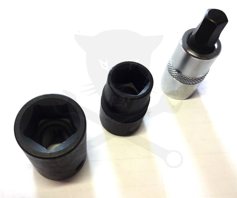 Fékjavító dugókulcs készlet 5 lapú - ötszögű 1/2" 3 db-os Ellient