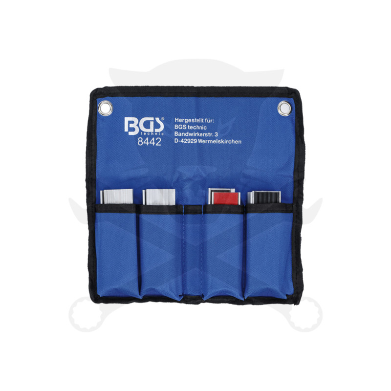 Satuhoz lágy-pofa 100 mm-es betét készlet 8 db-os - mágneses kivitel - BGS