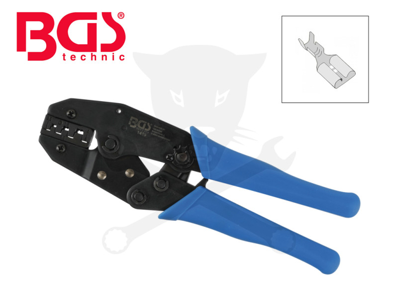 Fogó, saruzó - racsnis - szigeteletlen csúszósaru DIN 0.5-6 mm2 -