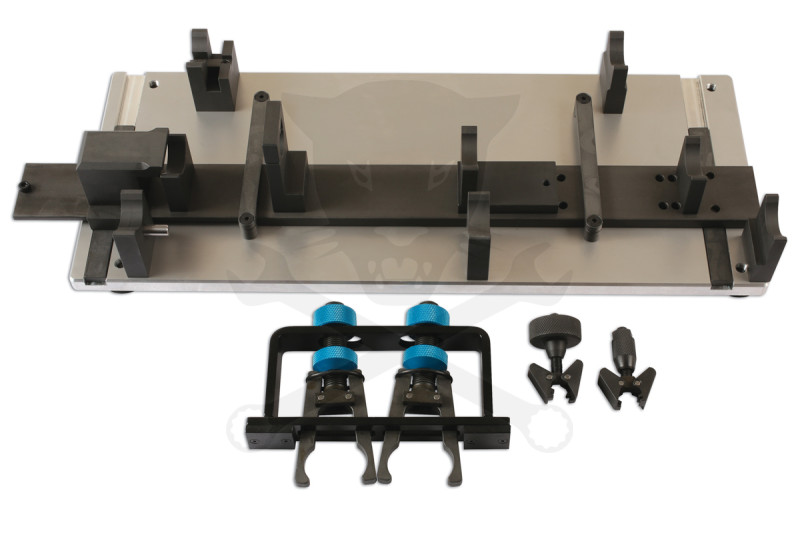 Hengerfej és vezérműtengely összeszerelő szerszám+állvány készlet - VW