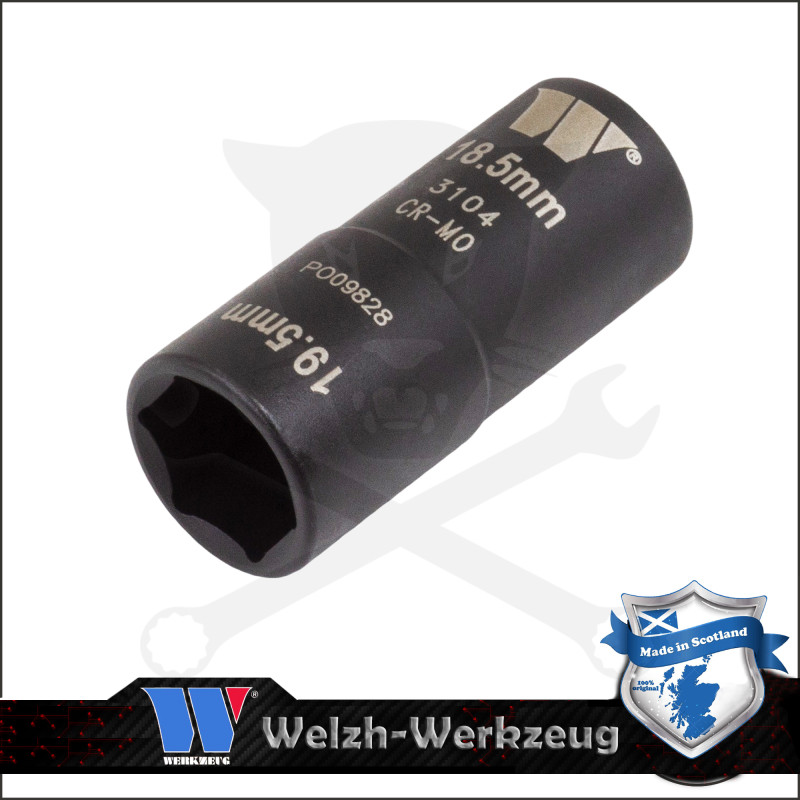 Kerékanyakulcs kétfejű 1/2" 18,5-19,5 mm -Ford króm kupakokhoz- Welzh