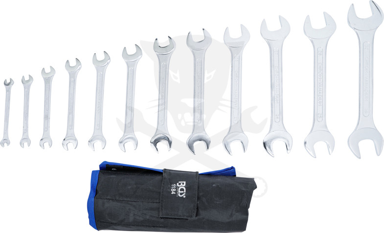 Villás-villáskulcs készlet 12 db-os 6-32 mm - melegen kovácsolt - BGS