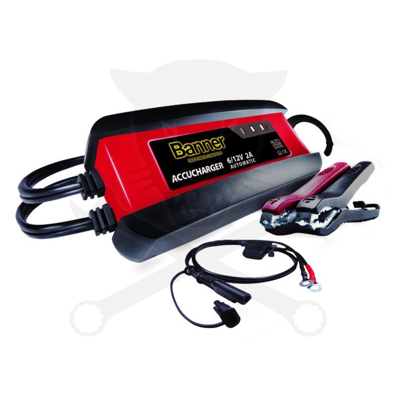 Akkumulátor töltő 06/12V - 2A IP54 - Banner 2A