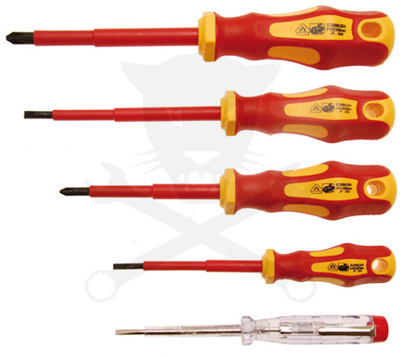 Csavarhúzó készlet szigetelt VDE 1000V