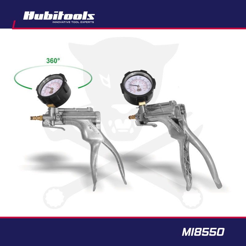 Vákuum- és nyomáspumpa készlet - fém - profi - forgatható óra MITYVAC-USA