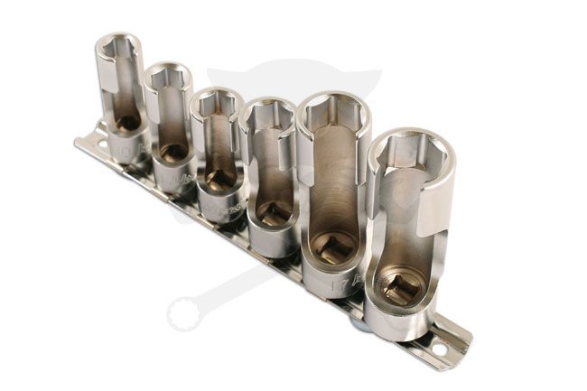 Dugókulcs - crowafej készlet 3/8" speciális végig nyitott 10-19 mm LASER