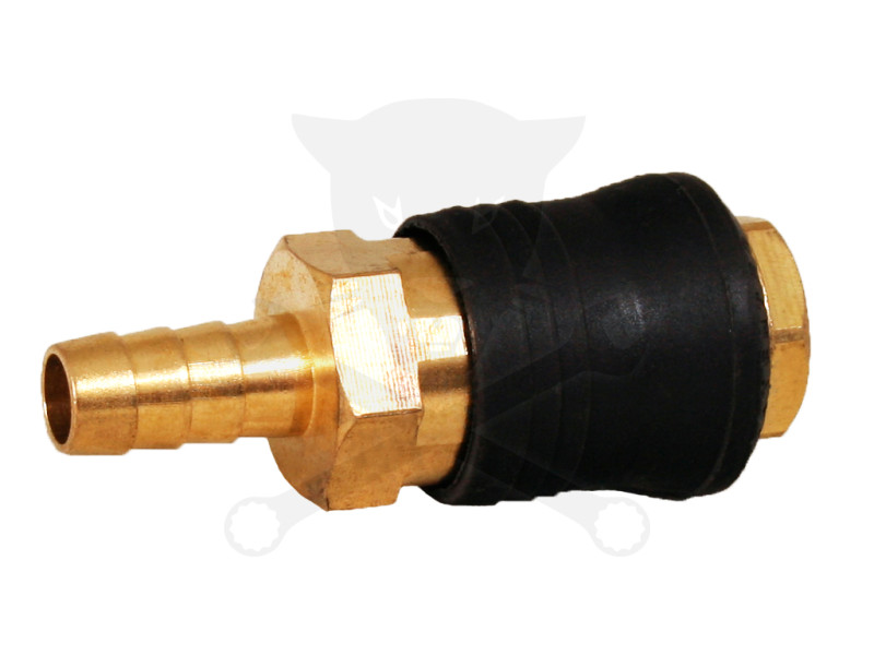 Levegős csatlakozó - gyorscsatlakozó anya - RÉZ- tömlővég 10 mm -OLASZ